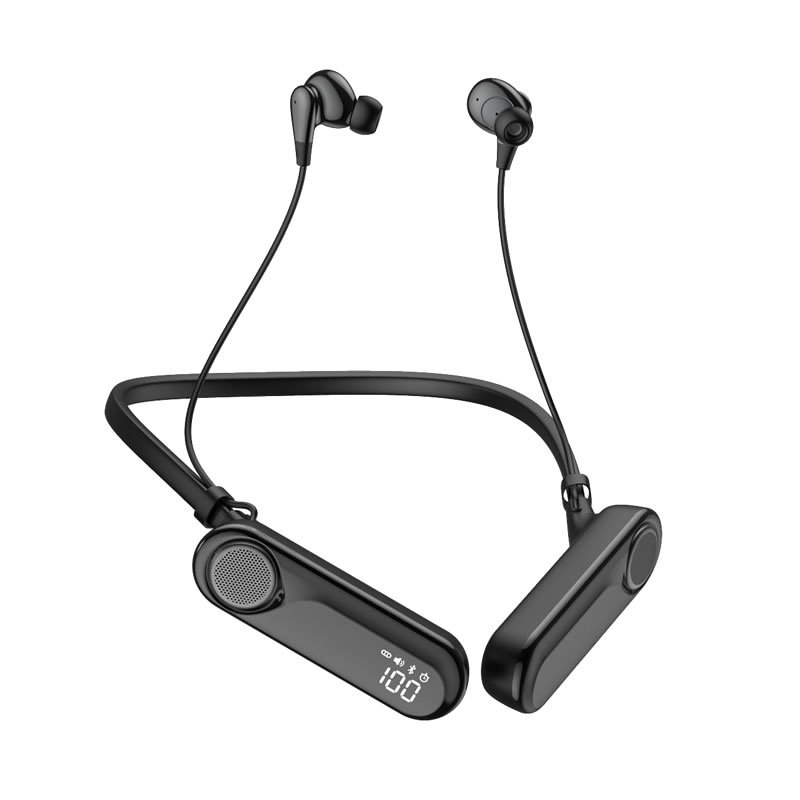 A26 2-in-1 Neckband Earbuds + Bluetooth Speaker | 120H Playtime with 900mAh Battery | JL7018 Chip & TF Card Support